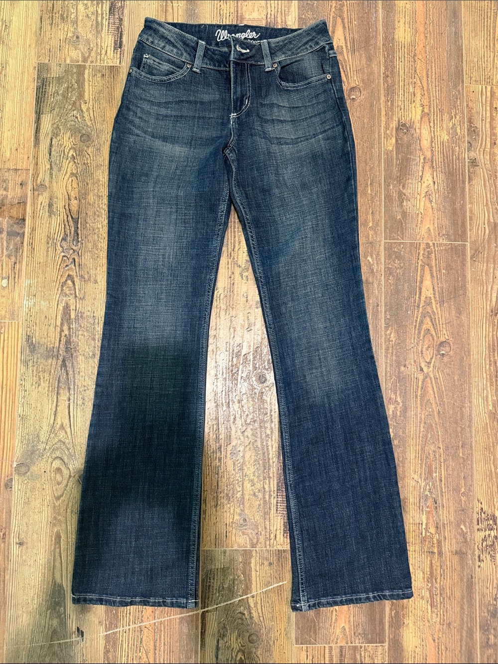 Wrangler Women's Dark Indigo Wide Leg Jeans